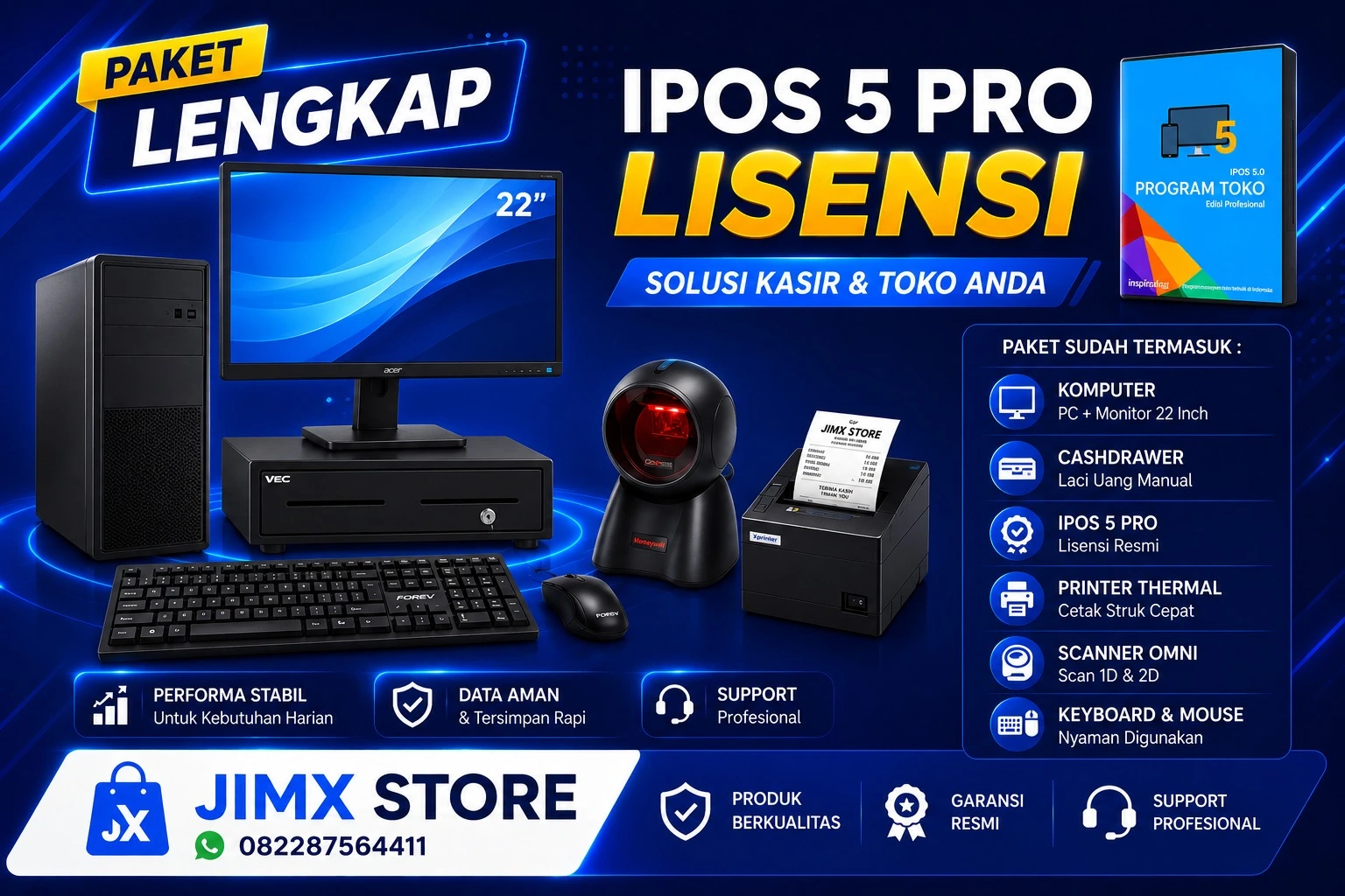 Paket Lengkap IPOS 5 Pro Lisensi